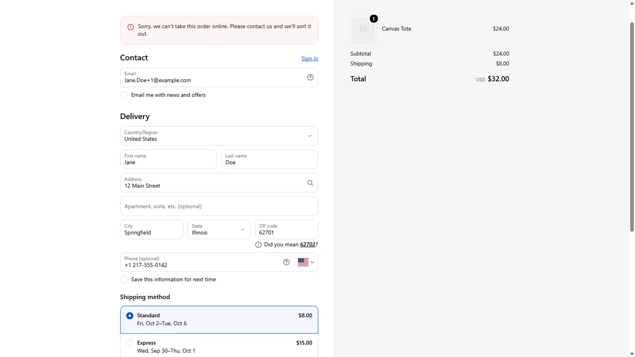 Stoplist screenshot