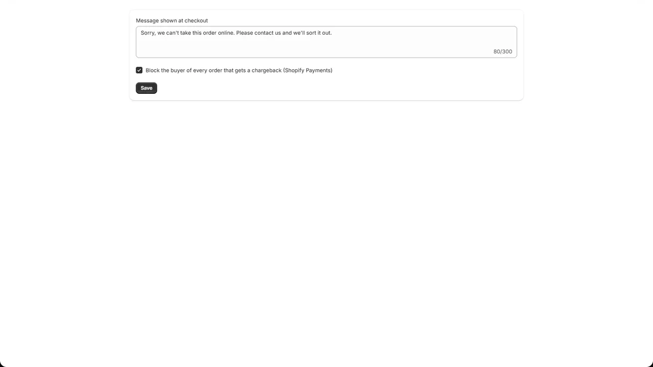 Stoplist screenshot