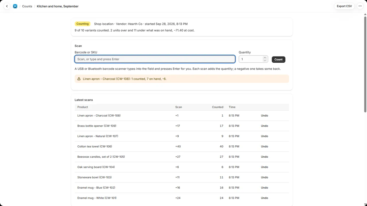 Countwise screenshot