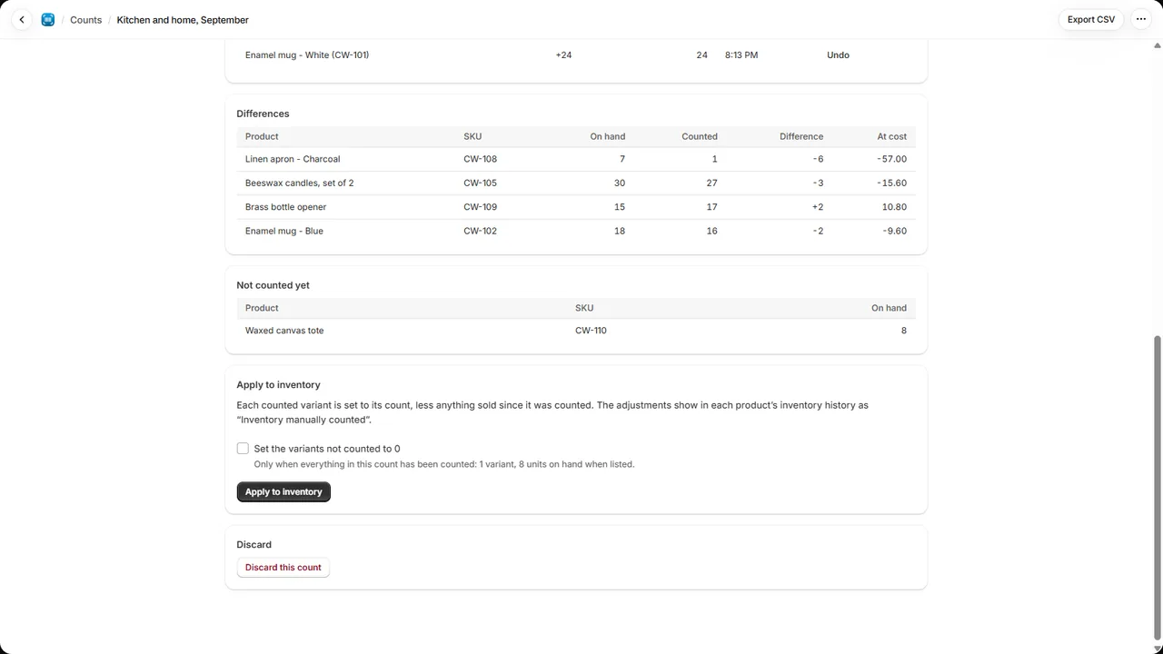 Countwise screenshot