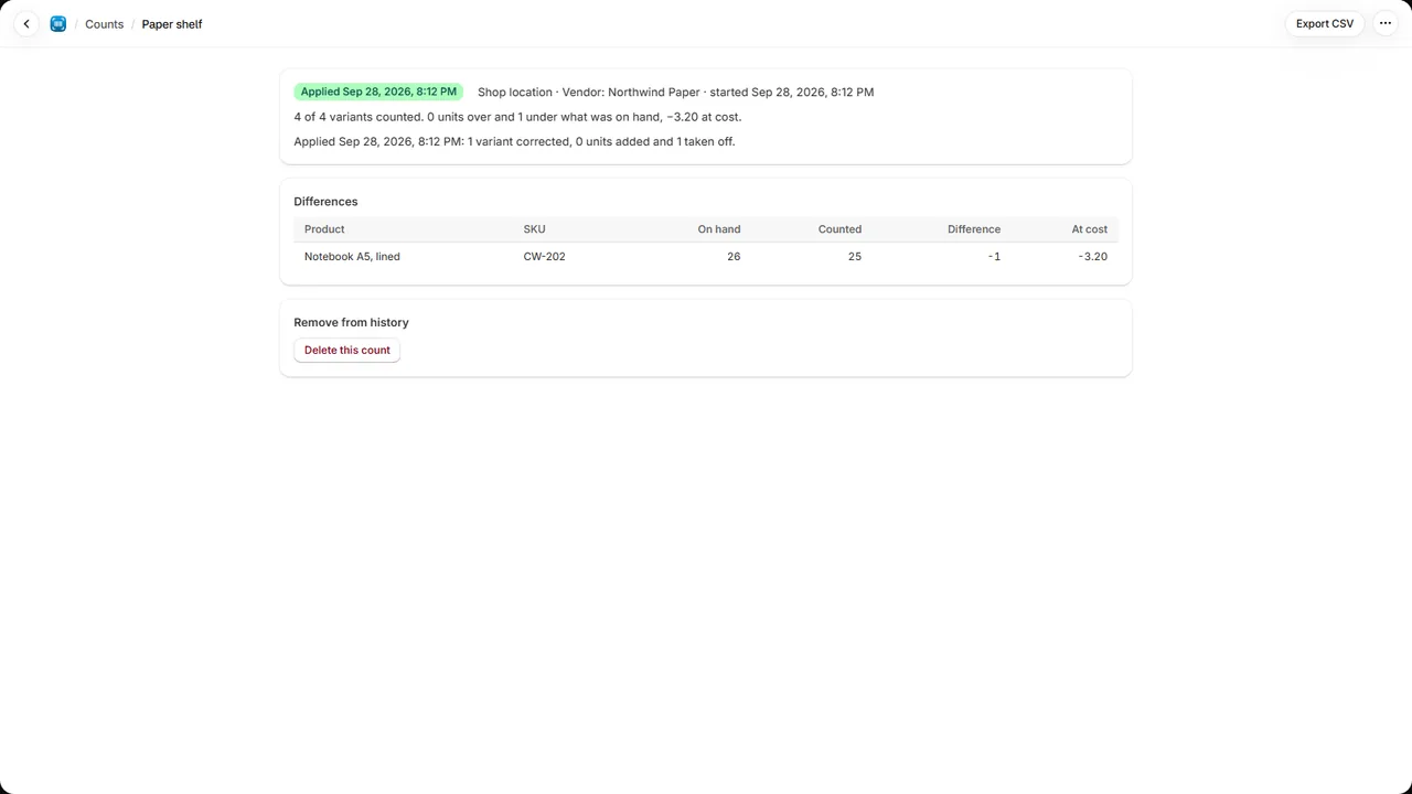 Countwise screenshot
