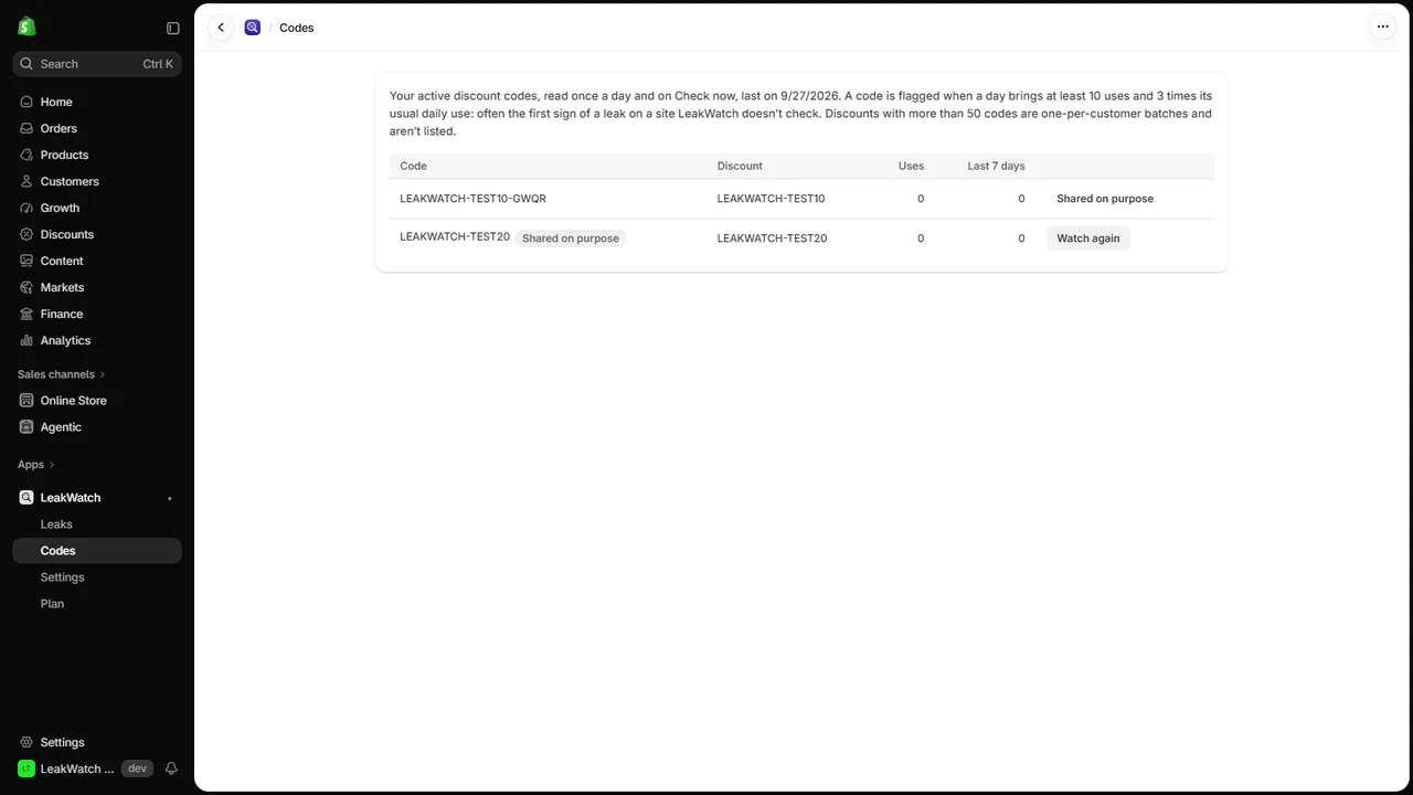 LeakWatch screenshot