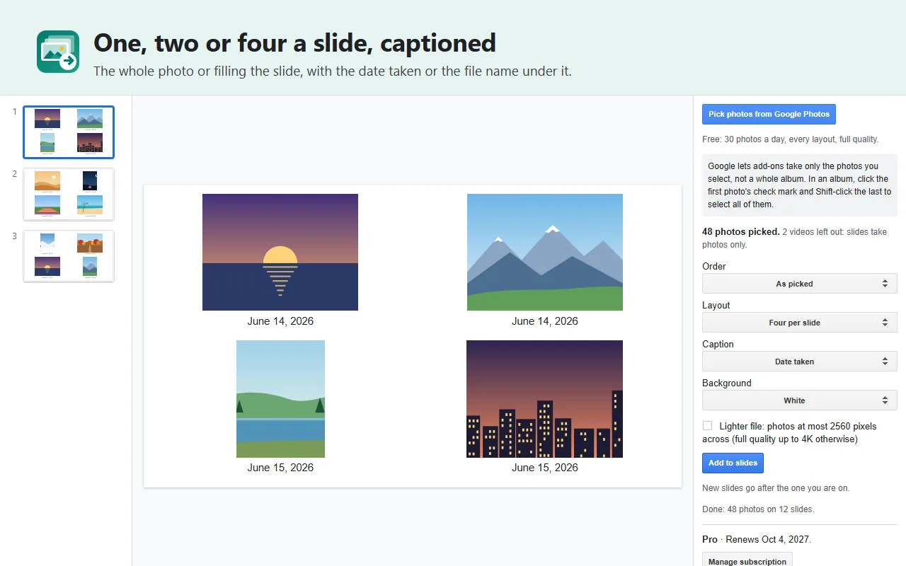 PhotoFill: Insert & Import Photos, Images in Bulk screenshot