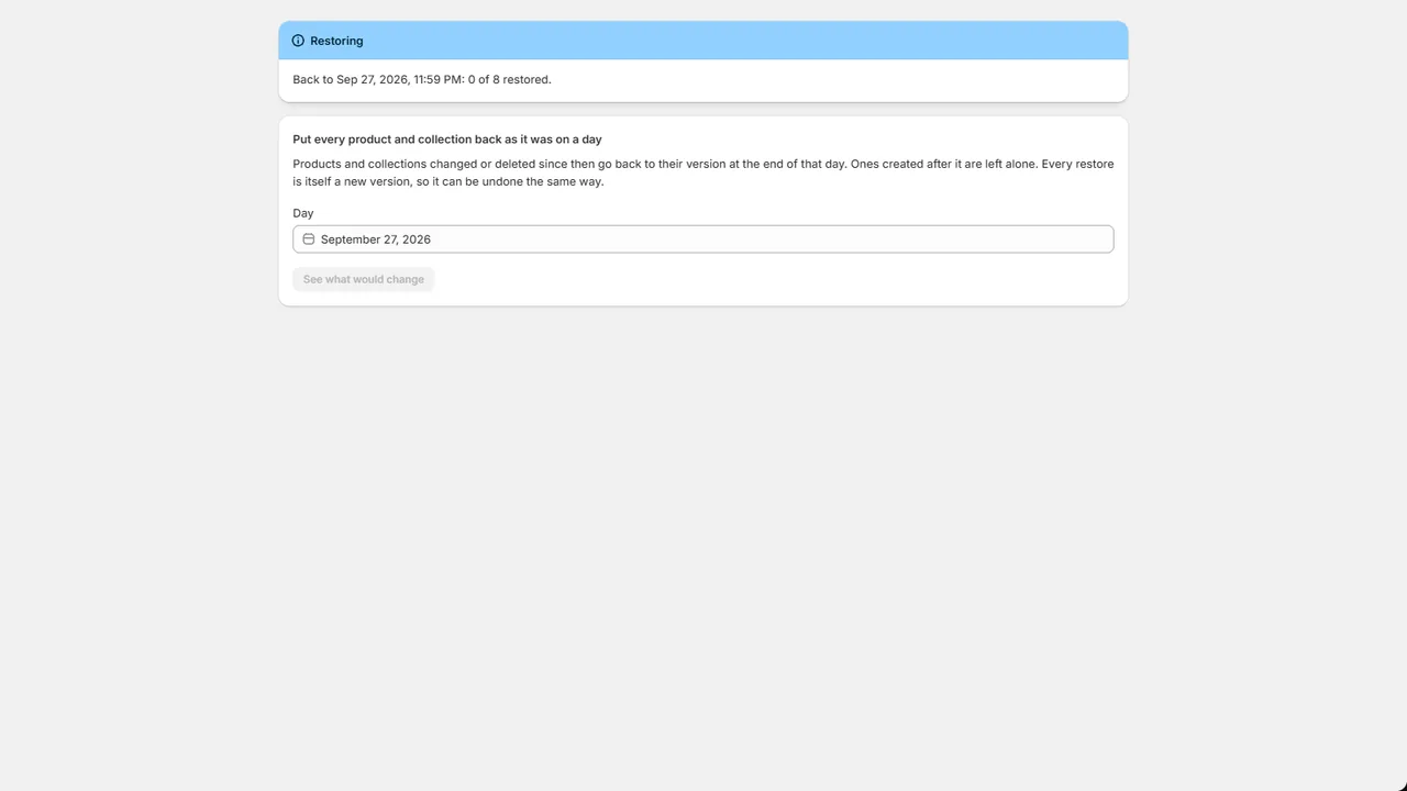 Rollback screenshot
